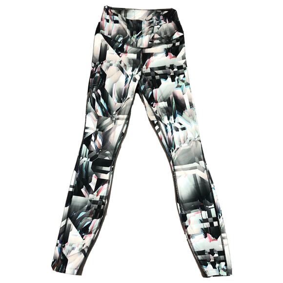 Nike Dri-Fit Geographic Shape Leggings Womens Small - Picture 1 of 7